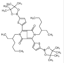 2,5-二(2-乙基己基)-3,6-二(5-硼酸頻哪醇酯噻吩基)-吡咯并吡咯二酮|1269004-46-7