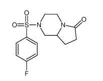 2-[(4-氟苯基)磺酰基]六氫吡咯并[1,2-a]吡嗪-6(2H)-酮|272786-64-8 