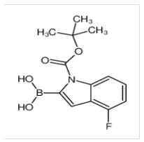 2-硼-4-氟-1H-吲哚-1-羧酸-1-(1,1-二甲基乙基)酯|1000068-25-6