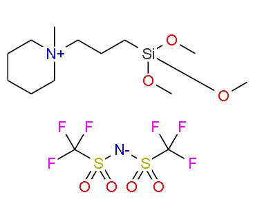  1-(三甲氧基硅)丙基-1-甲基哌啶雙三氟甲烷磺酰亞胺鹽 | 1246657-92-0 