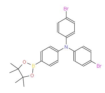 N,N-雙(4-溴苯基)-4-(4,4,5,5-四甲基-1,3,2-二氧雜環戊硼烷-2-基)苯胺 | 850153-24-1 