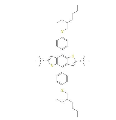 (4,8-雙(4-((2-乙基己基)硫基)苯基)苯并[1,2-b:4,5-b']二噻吩-2,6-二基)雙(三甲基錫烷) | 1809534-69-7 