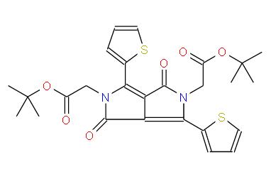 二-叔丁基 2,2'-(1,4-二氧-3,6-二(噻吩-2-基)吡咯并[3,4-C]吡咯-2,5(1H,4H)-二基)二醋酸酯 | 1669409-50-0 