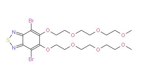 4,7-二溴-5,6-雙(2-(2-(2-甲氧基乙氧基)乙氧)乙氧基)苯并[C][1,2,5]噻二唑 | 2291190-19-5 