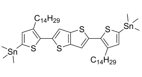 2,5-雙(3-十四烷基-5-(三甲基錫基)噻吩-2-基)噻吩并[3,2-b]噻吩 | 1246521-91-4 