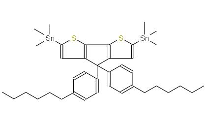 (4,4-雙(4-己基苯基)-4H-環戊烷[1,2-B:5,4-B']二噻吩-2,6-二基)雙(三甲基錫烷) | 2416095-99-1 