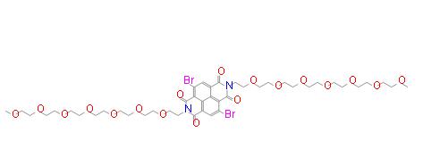 4,9-二溴-2,7-二(2,5,8,11,14,17,20-七氧雜二十二烷-22-基)苯并[LMN][3,8]菲咯啉-1,3,6,8(2H,7H)-四酮 | 2225708-89-2 