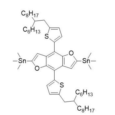 (4,8-雙(5-(2-己基癸基)噻吩)苯并[1,2-b:4,5-b']二呋喃-2,6-二基)雙(三甲基錫) | 2892442-46-3 