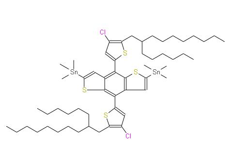 (4,8-雙(4-氯-5-(2-己基癸基)噻吩-2-基)苯并[1,2-B:4,5-B']二噻吩-2,6-二基)雙(三甲基錫) | 2648593-44-4 
