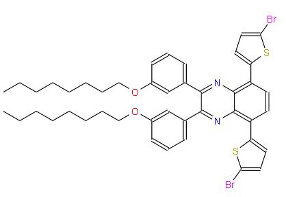 5，8-雙（5-溴-2-噻吩基）-2，3-雙[3-（辛氧基）苯基]-喹喔啉 | 1100761-34-9 