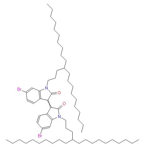(E)-6,6'-二溴-1,1'-雙(4-癸基十四烷基)-[3,3'-二亞二氫吲哚基]- 2,2'-二酮 | 1413918-79-2 