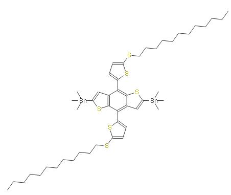 (4,8-雙(5-(十二烷基硫基)噻吩基)苯并[1,2-B:4,5-B']二噻吩基)雙(三甲基錫) | 1887135-97-8 