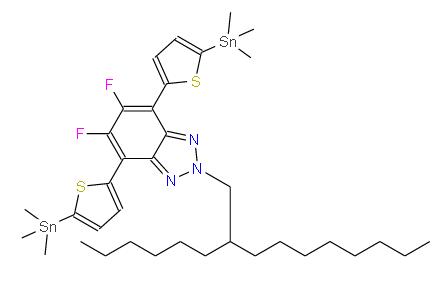 5,6-二氟-2-(2-己基癸基)-4,7-雙(5-(三甲基錫基)噻吩基)-2H-苯并[d][1,2,3]三唑 | 2365391-00-8 