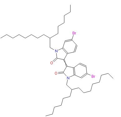 (E)-6,6'-二溴-1,1'-雙(2-己基癸基)-[3,3'-二吲哚啉亞基]-2,2'-二酮 | 1147124-24-0 