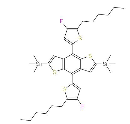 (4,8-雙(4-氟-5-己基噻吩基)苯并[1,2-B:4,5-B']二噻吩-2,6-二基)雙(三甲基錫) | 2376651-34-0 