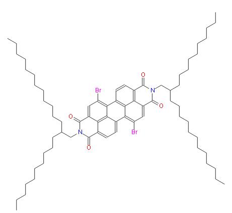N,N'-二(2-癸基十四烷基)-1,7-二溴-3,4,9,10-苝四羧酸二酐 | 909019-78-9 