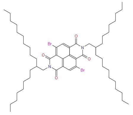 二(2-辛基十二烷基)-4,9-二溴-萘四羧酸二酰亞胺 | 1100243-35-3 