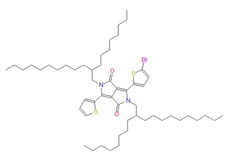 3-(5-溴噻吩基)-2,5-雙(2-辛基十二烷基)-6-噻吩基吡咯并[3,4-C]吡咯-1,4(2H,5H)-二酮 | 1415922-89-2 