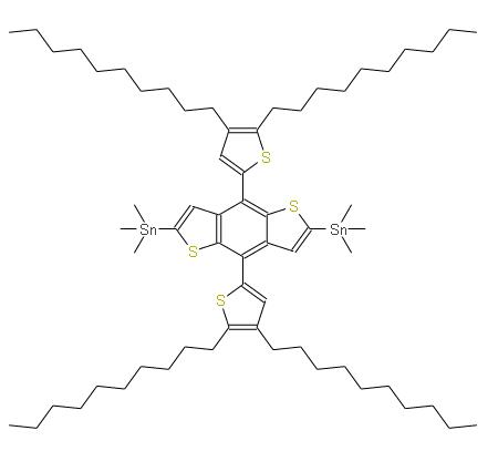 (4,8-雙(2-(4,5-二癸基)噻吩)苯并[1,2-B:4,5-B']二噻吩-2,6-二基)雙三甲基錫 | 1307899-54-2 