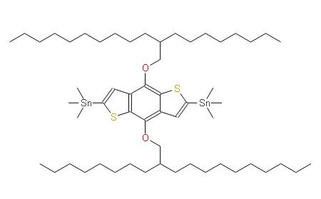 2,6-雙(三甲基甲錫烷基)-4,8-雙[(2-正辛基十二烷基)氧]苯并[1,2-B:4,5-B']二噻吩 | 1320201-22-6 