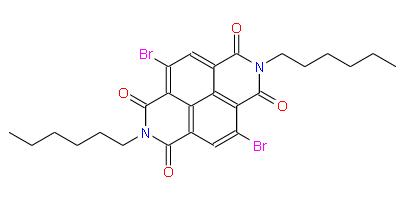 4,9-二溴-2,7-二己基苯并[LMN][3,8]菲羅啉-1,3,6,8(2H,7H)-四酮 | 1239327-73-1 