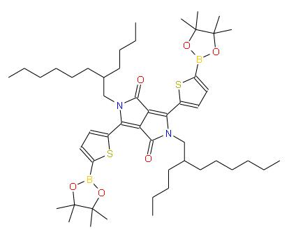 2,5-雙(2-丁基辛基)-3,6-雙(5-(4,4,5,5-四甲基-1,3,2-二氧雜硼烷-2-基)噻吩-2-基)吡咯并[3,4-C]吡咯-1,4(2H,5H)-二酮 | 1793071-06-3 