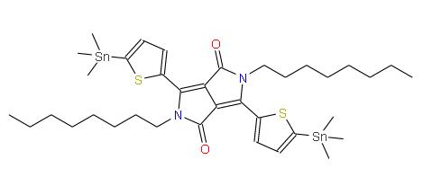 2,5-二辛基-3,6-雙(5-(三甲基錫基)-噻吩-2-基)吡咯并[3,4-C]吡咯-1,4(2H,5H)-二酮 | 1613705-06-8 