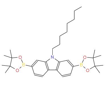 9-辛基咔唑-2,7-二硼酸二頻哪醇酯 | 406726-92-9 