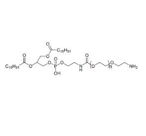 二棕櫚酰磷脂酰乙酰胺聚乙二醇氨基,二棕櫚酰磷脂酰乙酰胺PEG氨基DPPE PEG Amine, DPPE-PEG-NH2 