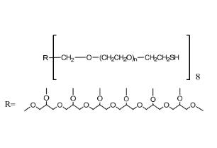 八臂聚乙二醇巰基,八臂PEG巰基8Arm-PEG-Thiol,8Arm-PEG-SH 