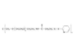 四臂聚乙二醇-巰基吡啶,四臂PEG-巰基吡啶4arm-PEG-OPSS，4ARM-PEG-SPDP 