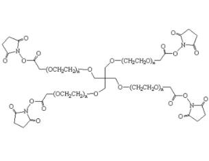 四臂聚乙二醇琥珀酰亞胺乙酸酯,四臂PEG琥珀酰亞胺乙酸酯4Arm-PEG-SCM 