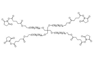 四臂聚乙二醇琥珀酰亞胺戊二酸酯,四臂PEG琥珀酰亞胺戊二酸酯4Arm-PEG-SG 