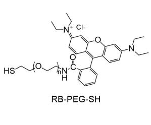 羅丹明聚乙二醇巰基，羅丹明PEG巰基Rhodamine PEG Thiol, RB-PEG-SH 