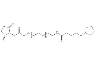硫辛酸PEG活性酯Thioctic acid-PEG-SCM,LA-PEG-NHS；硫辛酸聚乙二醇活性酯 