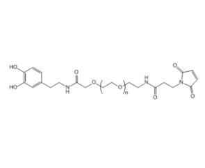 多巴胺PEG馬來酰亞胺Dopamine-PEG-Maleimide，Dopamine-PEG-MAL,;多巴胺聚乙二醇馬來酰亞胺 